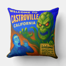 CASTROVILLE, CALIFORNIA 20X20 INCH THROW PILLOW.  クッション