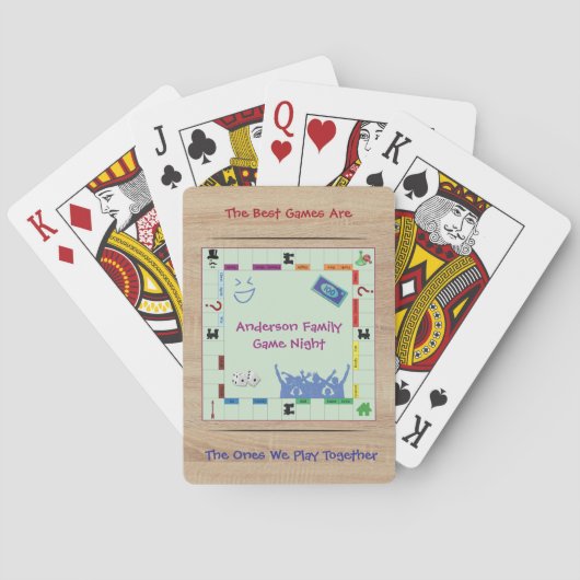 Casual and Fun Board Game Night Playing Cards トランプ (裏面)