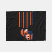 Casual Biscuits Edmonton Ice Hockey - Edmonton 8-b フリースブランケット (正面(横))