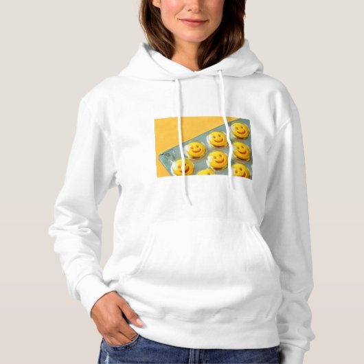 Casual Hoodie with Funny “Introduce Yourself” Quot パーカ (正面)