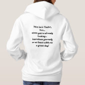 Casual Hoodie with Funny “Introduce Yourself” Quot パーカ (裏面)