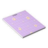 Casual Lines Purple Teacher Notepad ノートパッド (アングル)