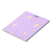 Casual Lines Purple Teacher Notepad ノートパッド (回転)