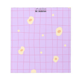 Casual Lines Purple Teacher Notepad ノートパッド