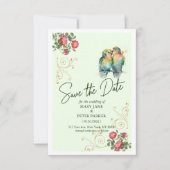 Casual script typography wedding save the date サンキューカード (正面)