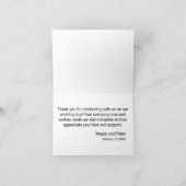 Casual Sunflower Thank you Card サンキューカード (内部)