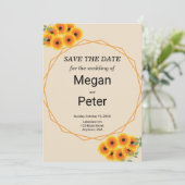 Casual Sunflower Wedding セーブザデート (スタンド正面)
