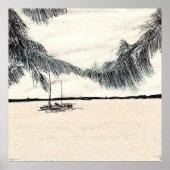 Casuarina Trees, Long Island Bahamas ポスター (正面)