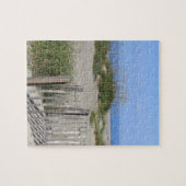 Caswellのビーチ、NCの土地および海景 ジグソーパズル (横)