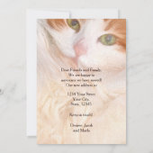 Catおもしろいかわいい新しいアドレス 案内状 (裏面)