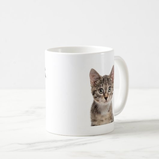 Catおもしろいパパ(名前をカスタムするとイメージ) コーヒーマグカップ (正面右)