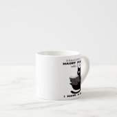 CATおもしろい、黒猫おもしろいことわざ、猫読の本 エスプレッソカップ (正面右)