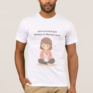 Catおもしろい Introvertシャツ – Cat用の編集可能文字 Tシャツ