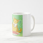 CATおよびスパゲッティ コーヒーマグカップ (正面右)