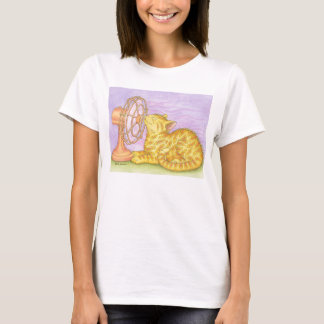 CATおよびファン Tシャツ