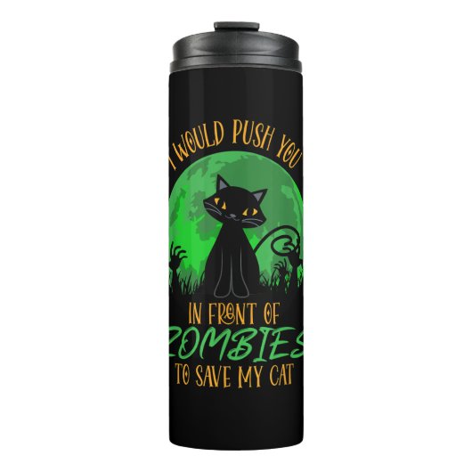 CatかIがゾンビの前に押し出して保存 タンブラー (正面)