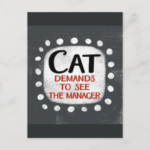 Catがマネージャのはがきを表示する ポストカード