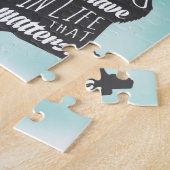 CatとDog Friendsの友最高の人のキャプション ジグソーパズル (側面)