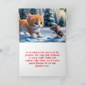 CATとMOUSEの孫クリスマスカード サンキューカード (内部)