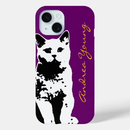 catに名前を追加 Case-Mate iPhoneケース (裏面)