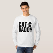 CATのお父さん、おもしろいな猫のパパのTシャツ Tシャツ (正面フル)