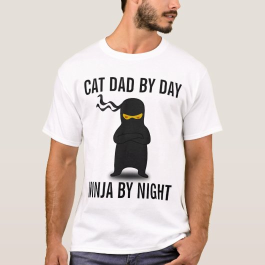 CATのパパのTシャツ、"忍者" Tシャツ (正面)
