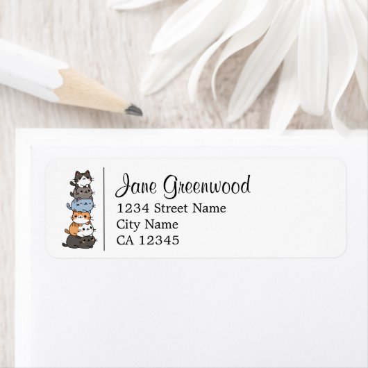 Catの名前とアドレスのスタック ラベル (インサイチュ)