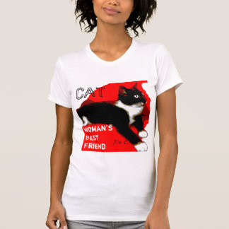 CATの女性で親友のTシャツ Tシャツ