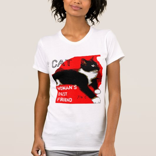 CATの女性で親友のTシャツ Tシャツ (正面)