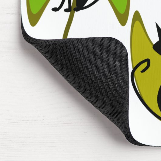 CATの抽象的なmousepad マウスパッド (コーナー)