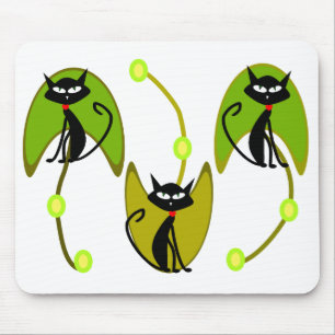 CATの抽象的なmousepad マウスパッド