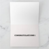 CATの結婚おめでとうビッグ・カード・ルイ・ワーイン カード (内部)