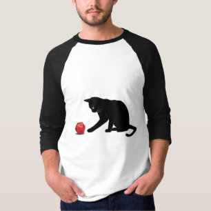 Catの転がサイコロRPGロールのゲ遊ームGaming Lov Tシャツ