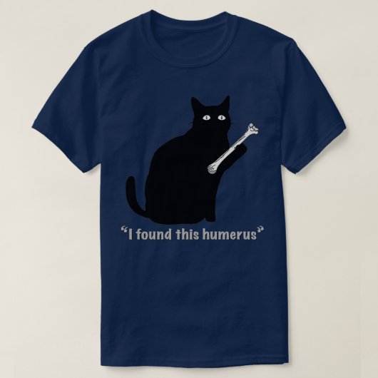 CatはMotorManiacの上腕骨を見つけた Tシャツ (デザイン正面)