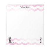 Catをテーマにしたメモ帳 ノートパッド (正面)