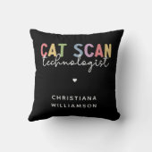 CATカスタムスキャン技術者CT技術ギフト クッション (裏面)