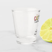 CATカスタムスキャン技術者CT技術ギフト ショットグラス (左)