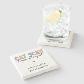 CATカスタムスキャン技術者CT技術ギフト ストーンコースター (横)