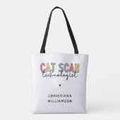 CATカスタムスキャン技術者CT技術ギフト トートバッグ (裏面)