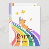 Catカードを紛失してごめんなさい 招待状 (正面/裏面)