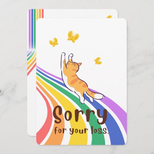 Catカードを紛失してごめんなさい 招待状 (正面/裏面)