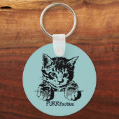 Catキーチェーンの保護 キーホルダー (正面)
