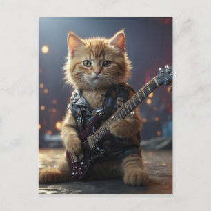 CATギタ遊ー葉書 ポストカード