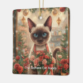 Catクリスマスフラワーアレンジメントバイフローリスト紙 セラミックオーナメント (左)