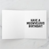 CATクール誕生日カード カード (内部)