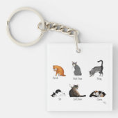 Catコマンドのビジネスロゴ キーホルダー (正面)