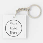 Catコマンドのビジネスロゴ キーホルダー (裏面)