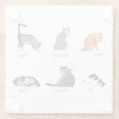 Catコマンド ガラスコースター (裏面)