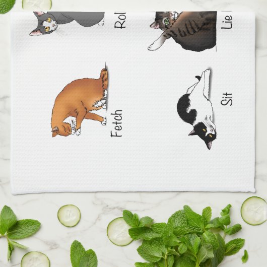 Catコマンド キッチンタオル (折り畳み)