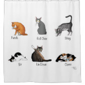 Catコマンド シャワーカーテン (正面)